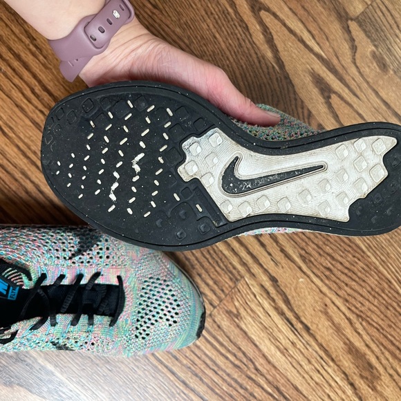 Nike flyknit racer multicolor unisex US SZ6 UK 5.5 - Picture 5 of 7